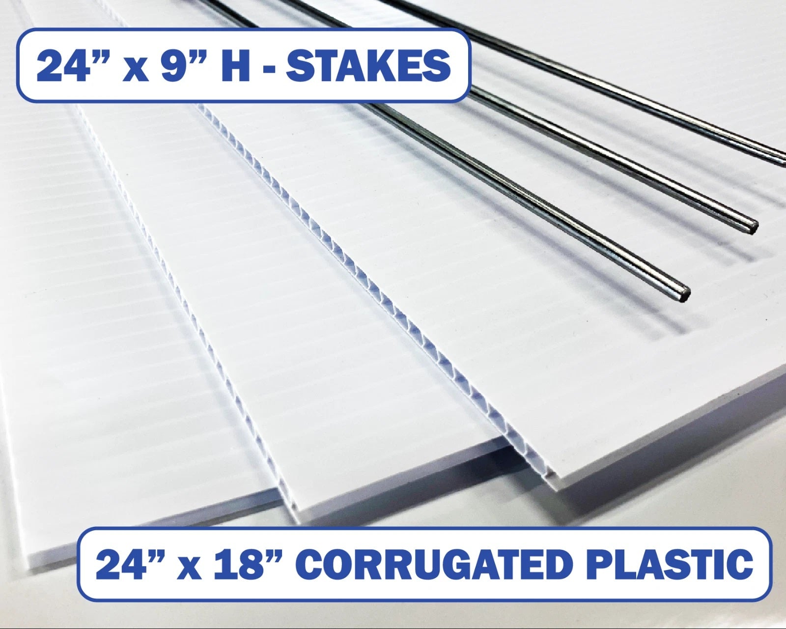 WHOLESALE 24x18INCH YARD SIGN BLANKS