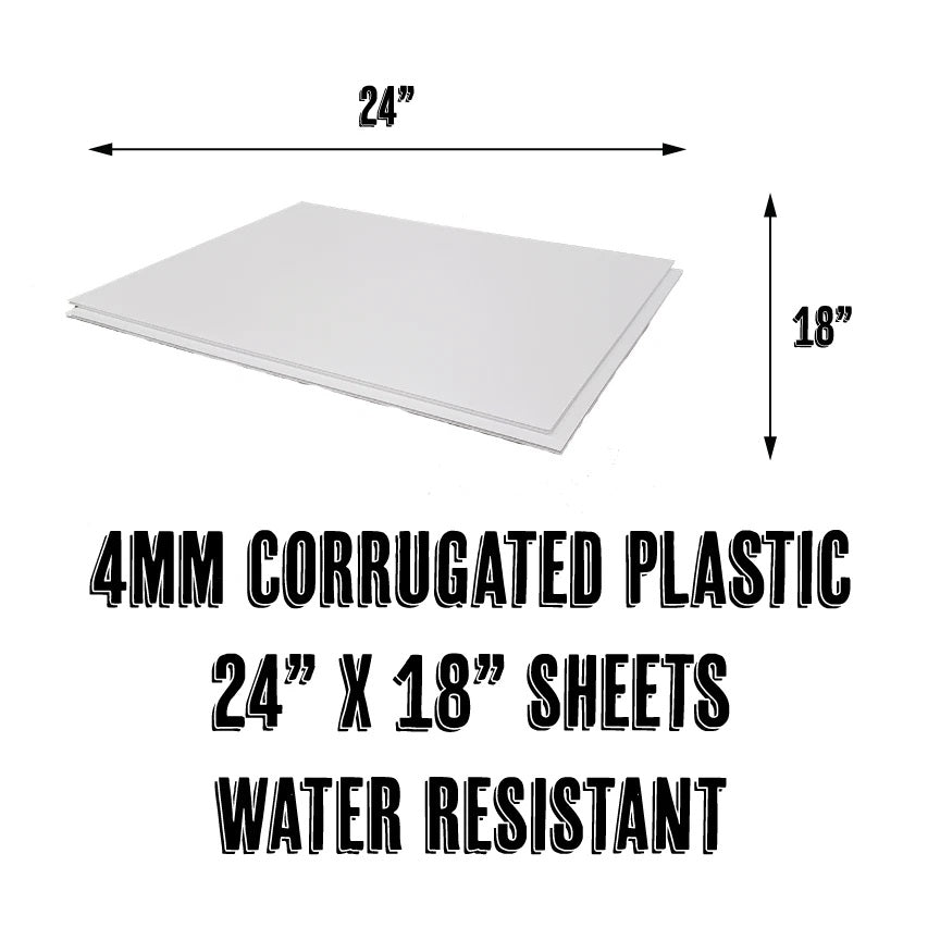 WHOLESALE 24x18INCH YARD SIGN BLANKS