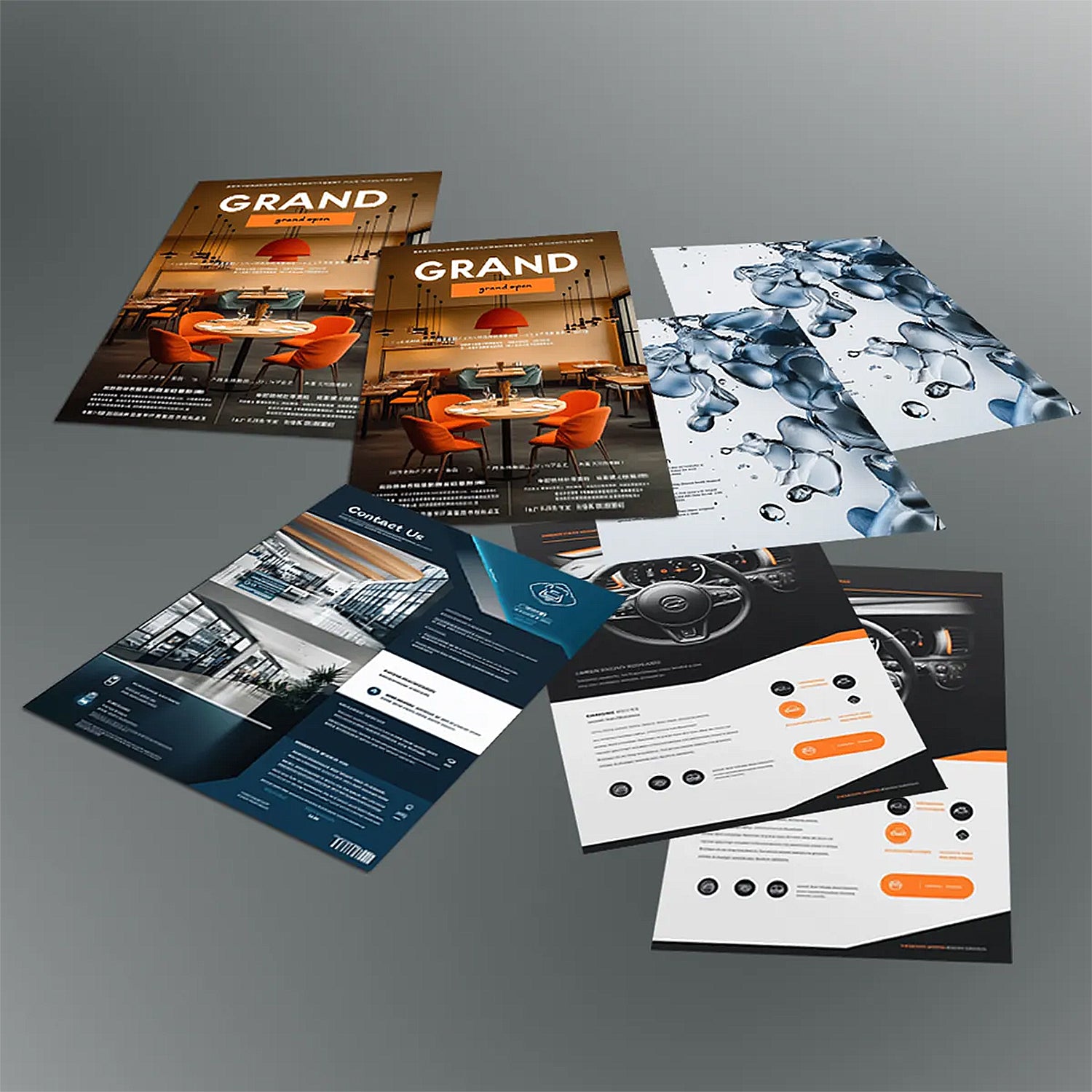 BROCHURE-FLYER-OBITUARY TEMPLATES (Folds & Layouts)