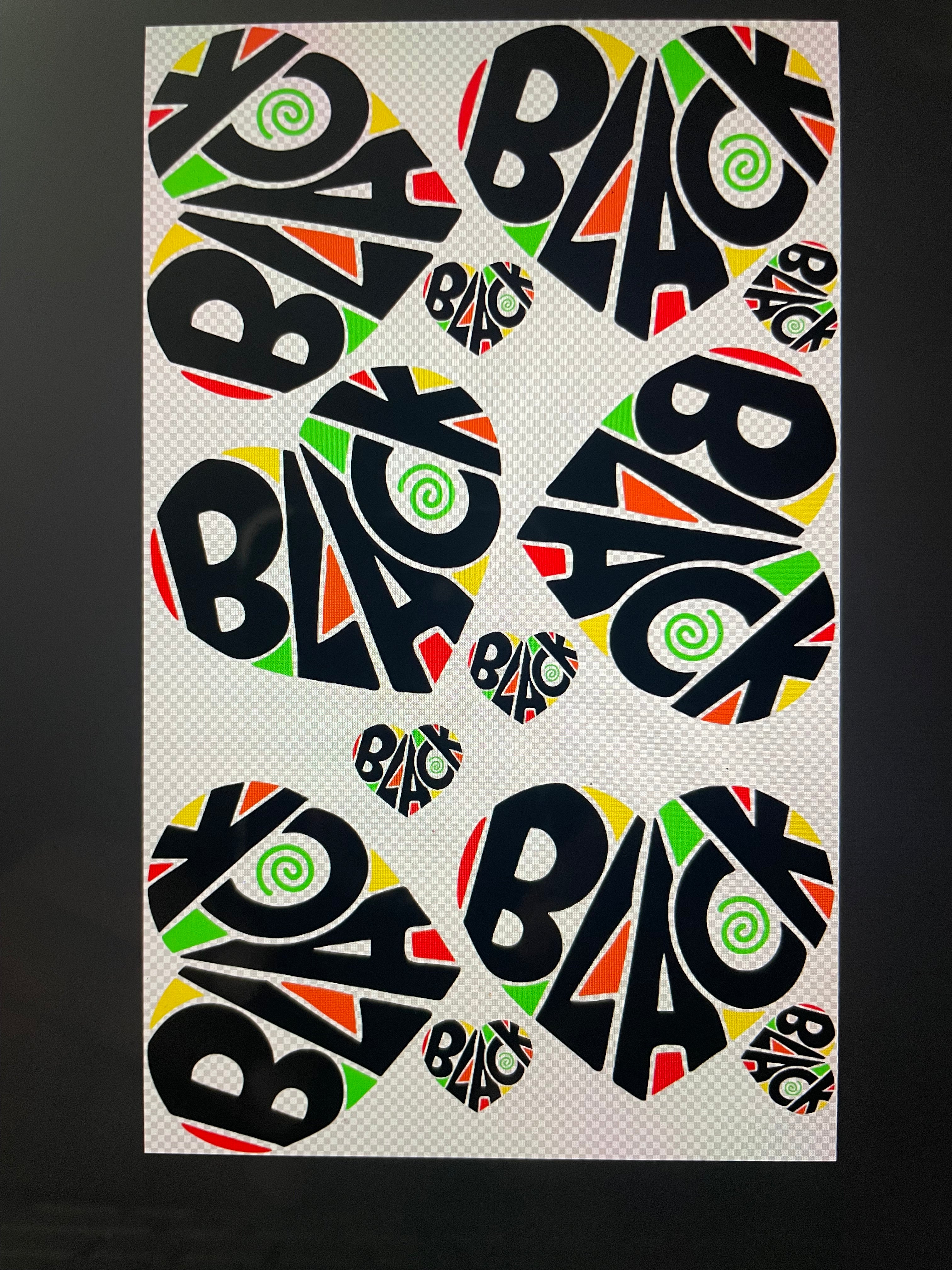 CottonSubsDTF Black/Juneteenth Gangsheets