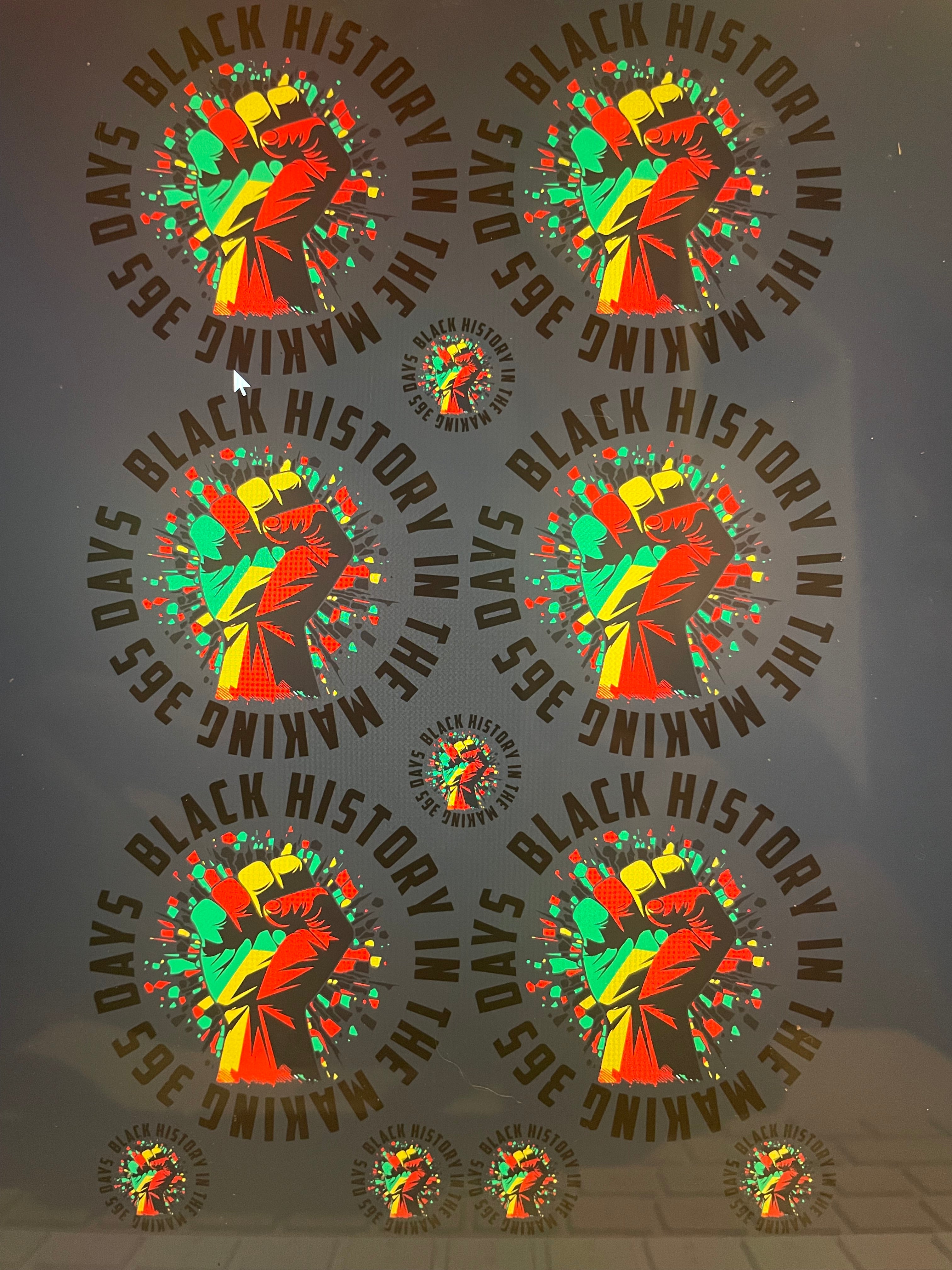 CottonSubsDTF Black/Juneteenth Gangsheets