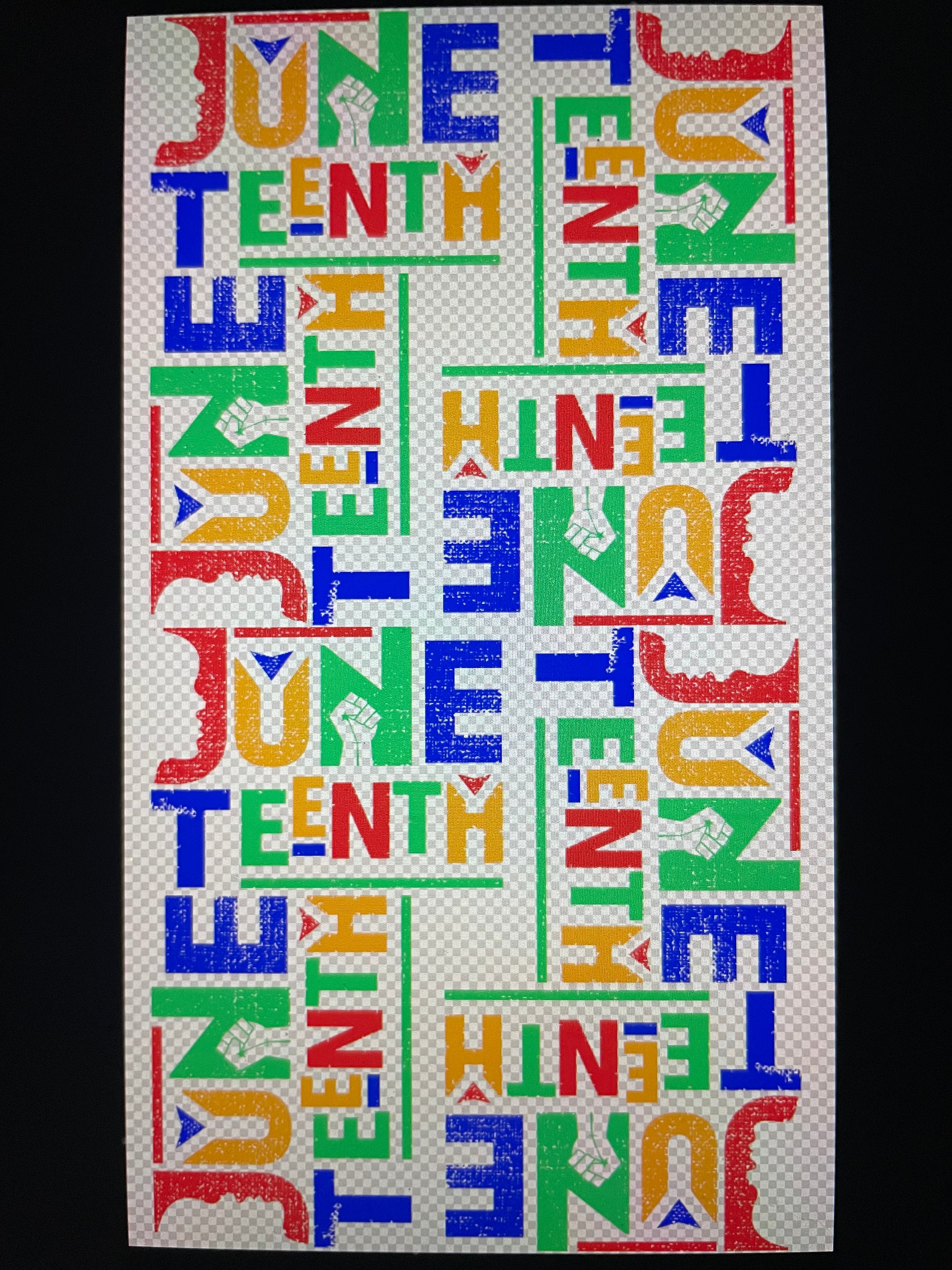 CottonSubsDTF Black/Juneteenth Gangsheets