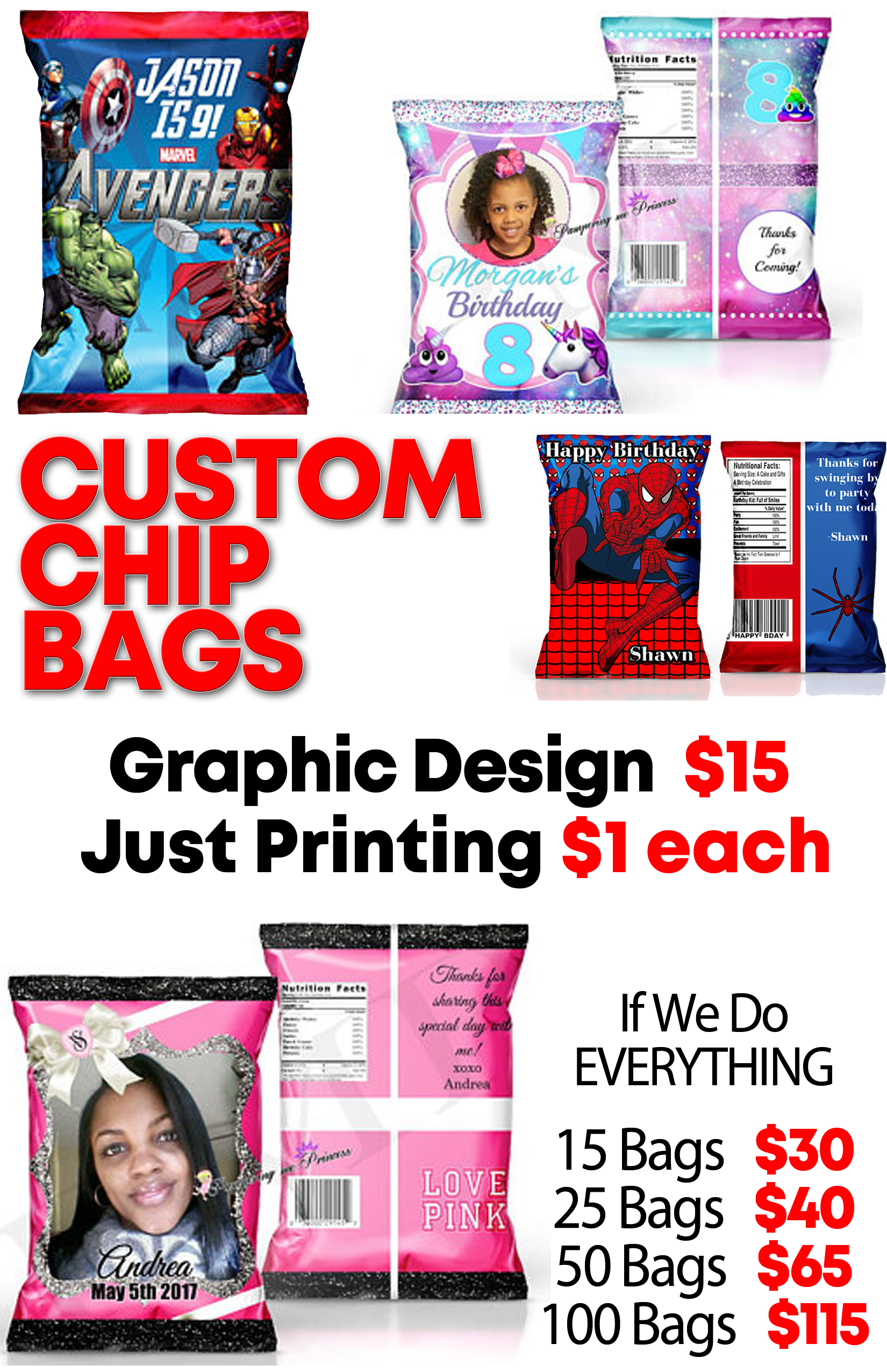 PARTY FAVORS AND POSTERS