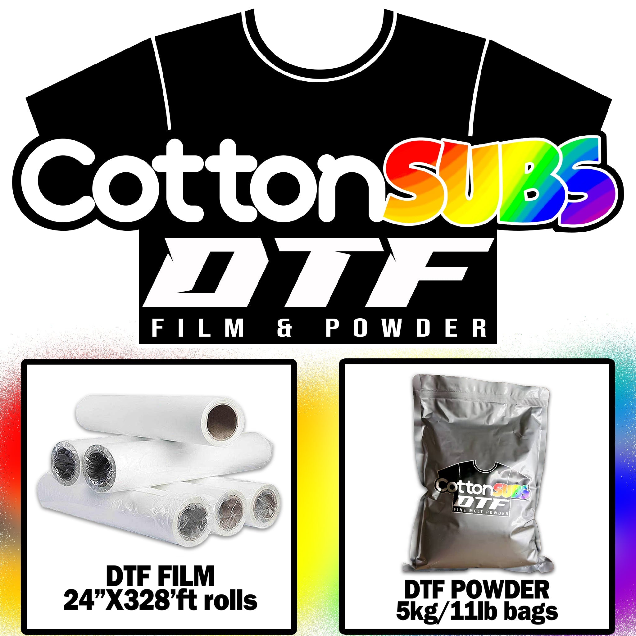 WHOLESALE CottonSubsDTF Film & Powder