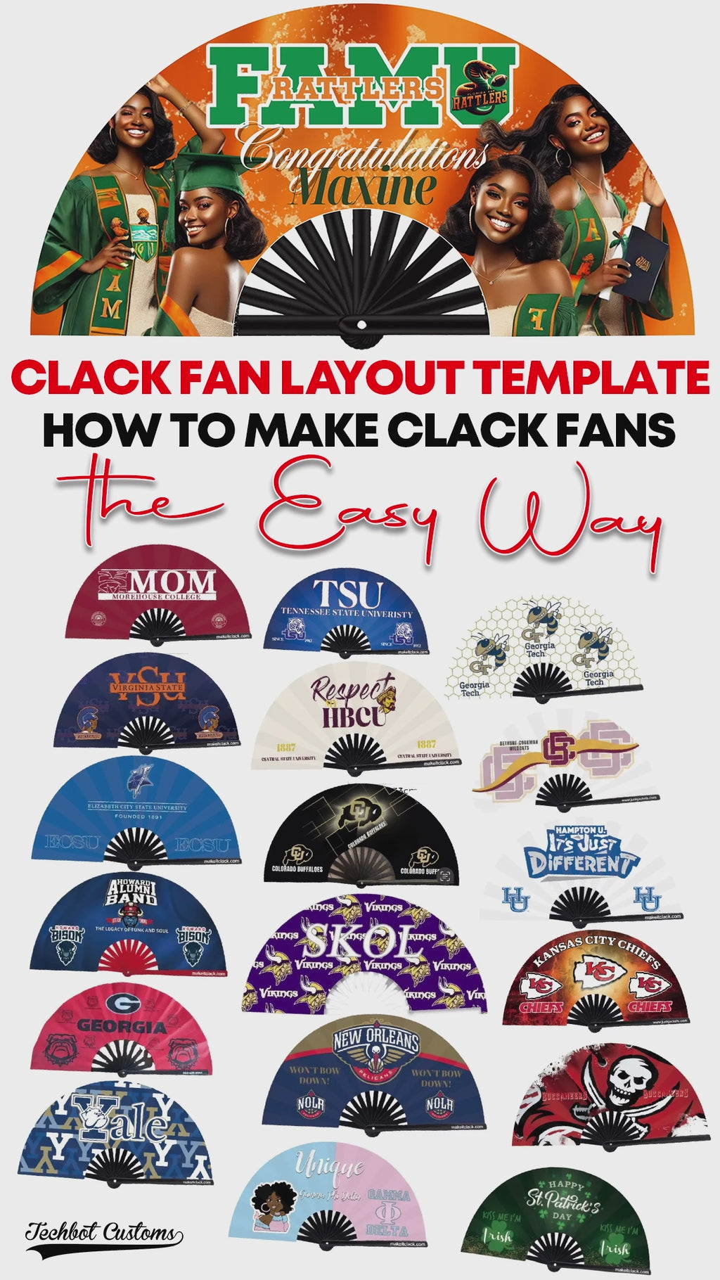 13" CLACK FAN BLANKS