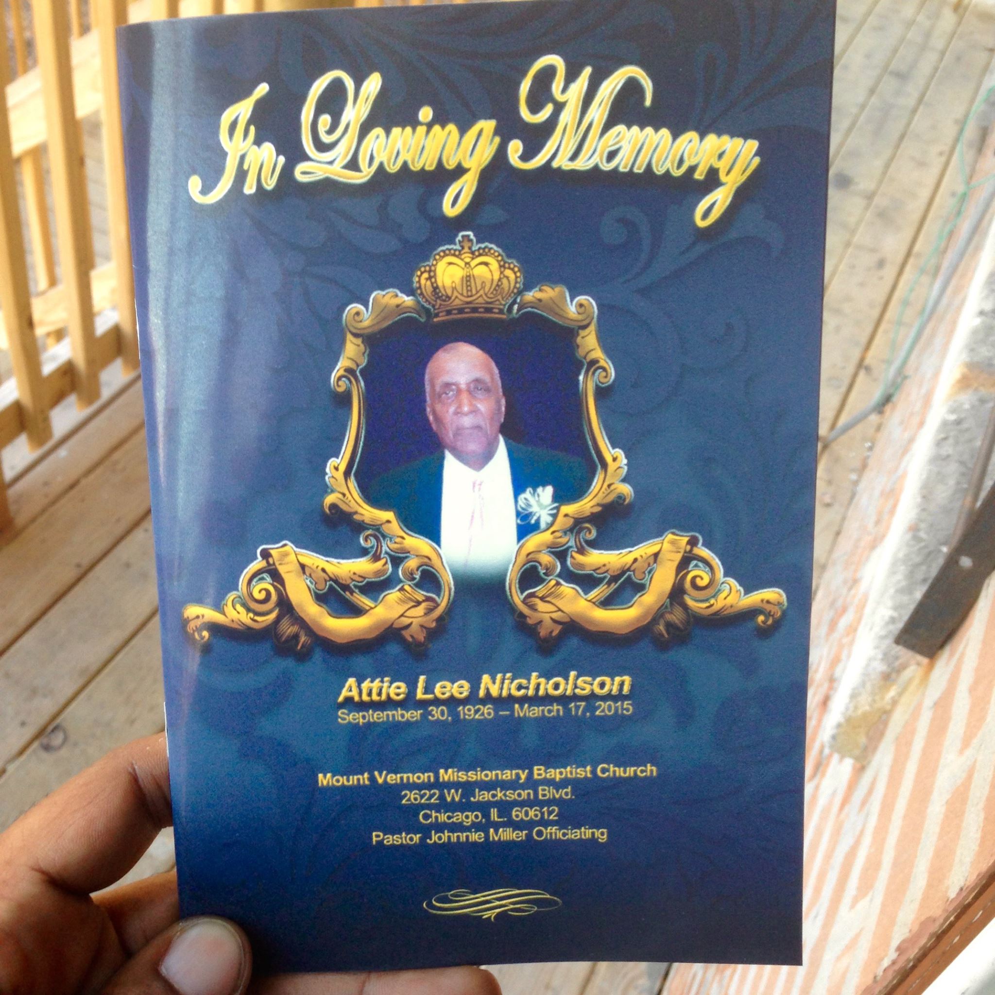 WHOLESALE OBITUARIES / Funeral Programs
