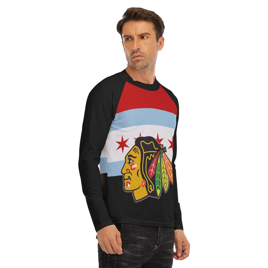 Wholesale All Over Ragland Long Sleeve