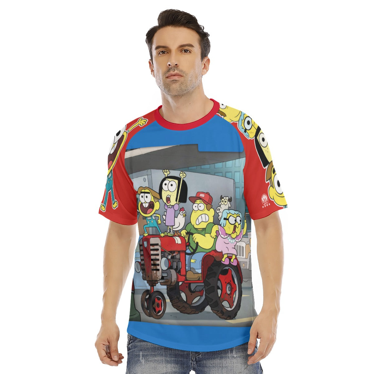 WHOLESALE All Over Ragland Short Sleeve