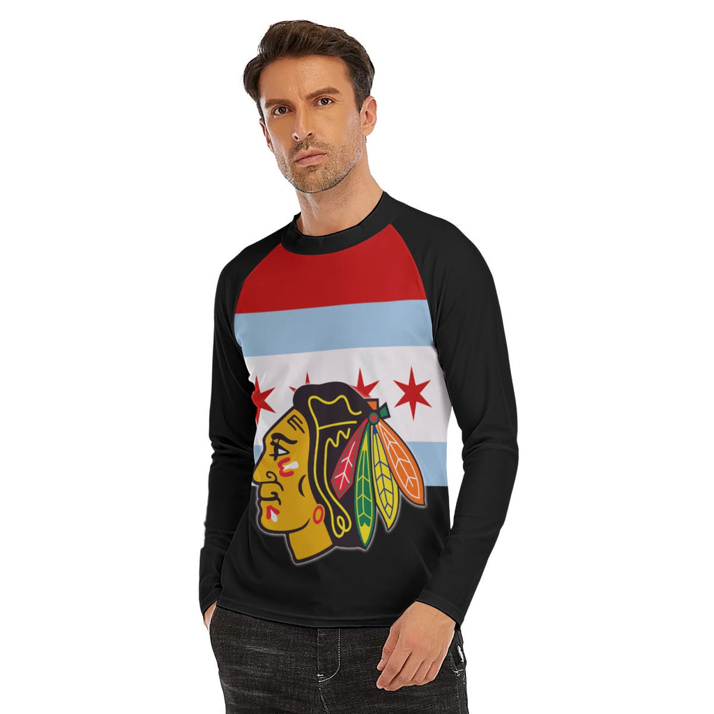 Wholesale All Over Ragland Long Sleeve