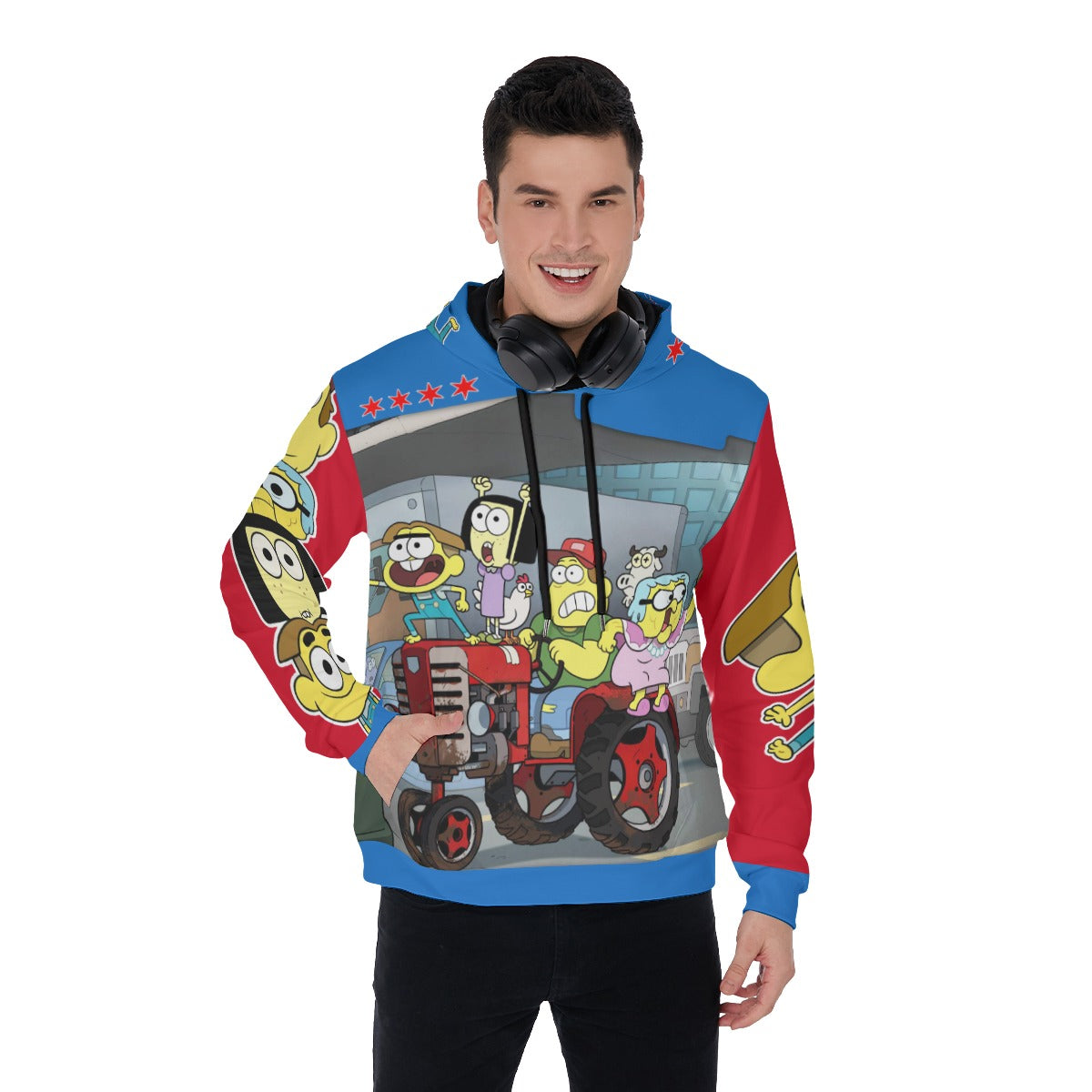 WHOLESALE All Over Hoodie Pullover