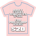 Photoshop T Shirt Templates ADULTS