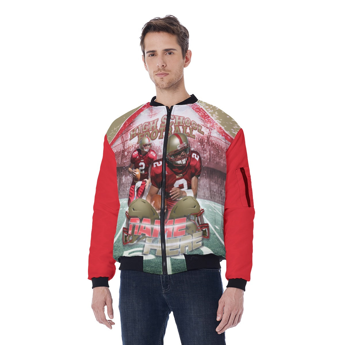Wholesale All Over Bomber Jacket