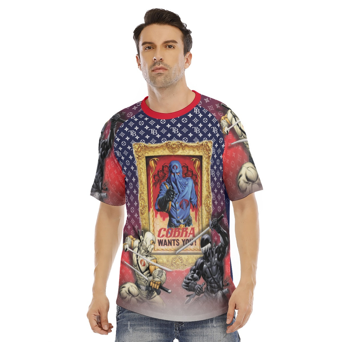 WHOLESALE All Over Ragland Short Sleeve