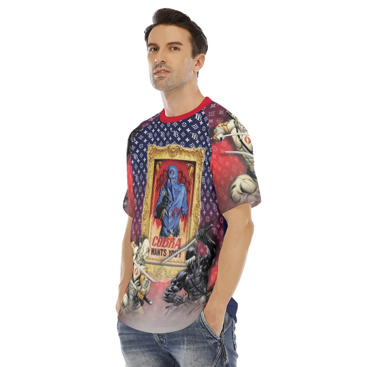 WHOLESALE All Over Ragland Short Sleeve