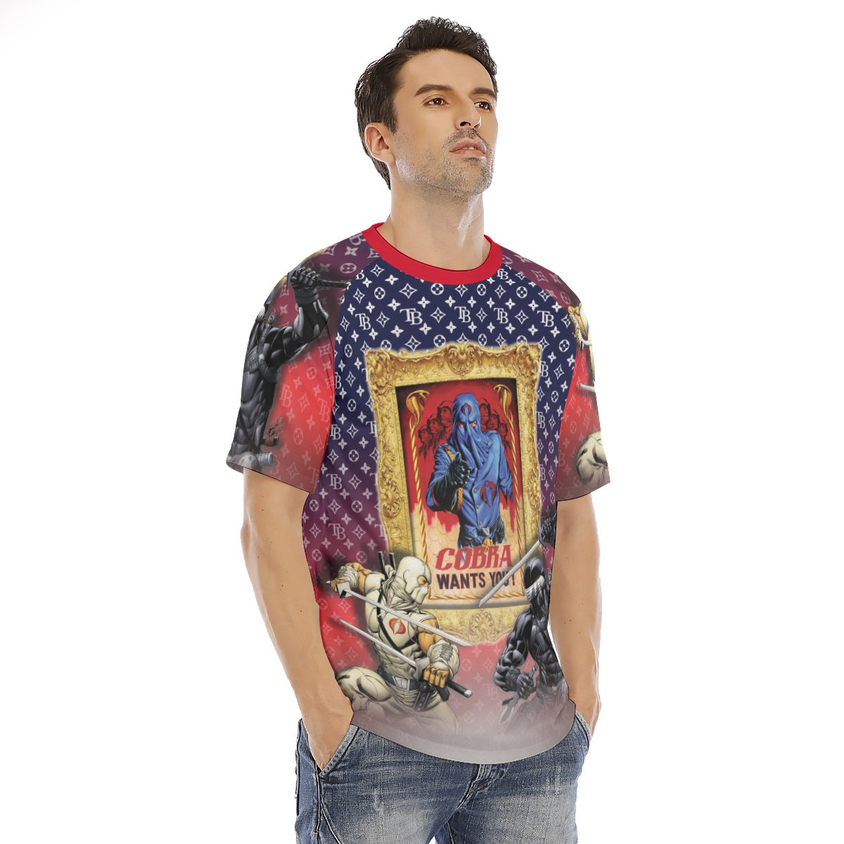WHOLESALE All Over Ragland Short Sleeve